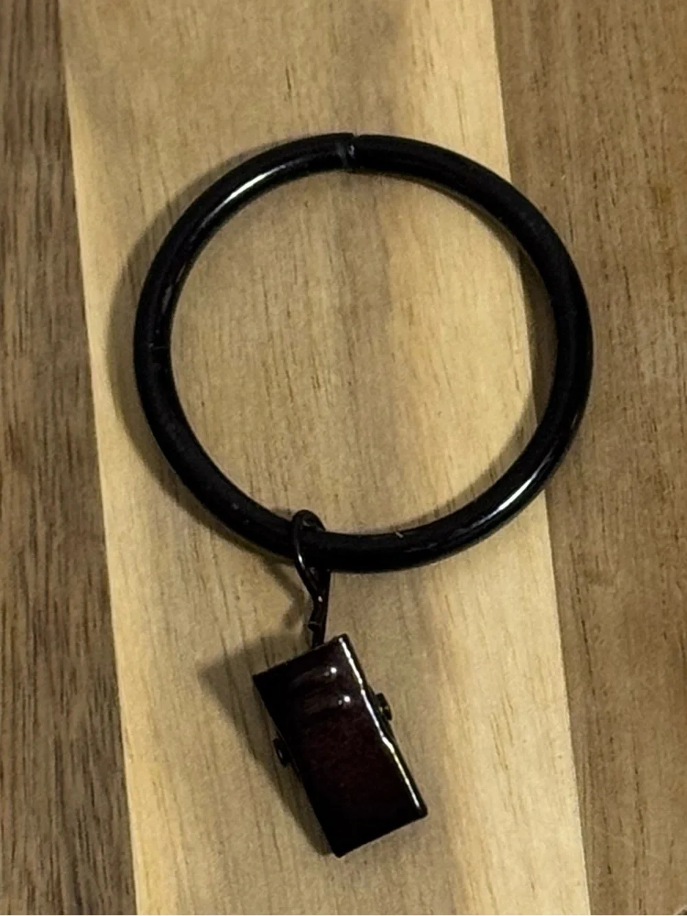 Threshold Oil Rubbed Bronze Curtain Clip Rings Set of 14 Drape Hardware Like New